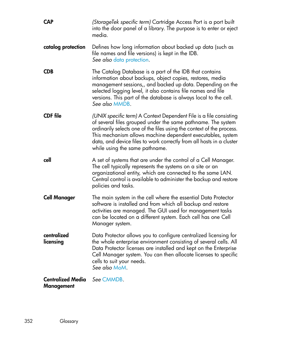 HP B6960-96035 User Manual | Page 352 / 422