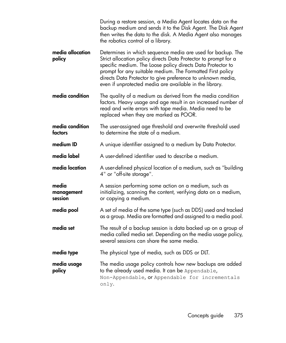 HP B6960-96035 User Manual | Page 375 / 422