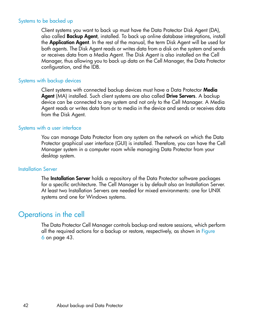 Operations in the cell | HP B6960-96035 User Manual | Page 42 / 422