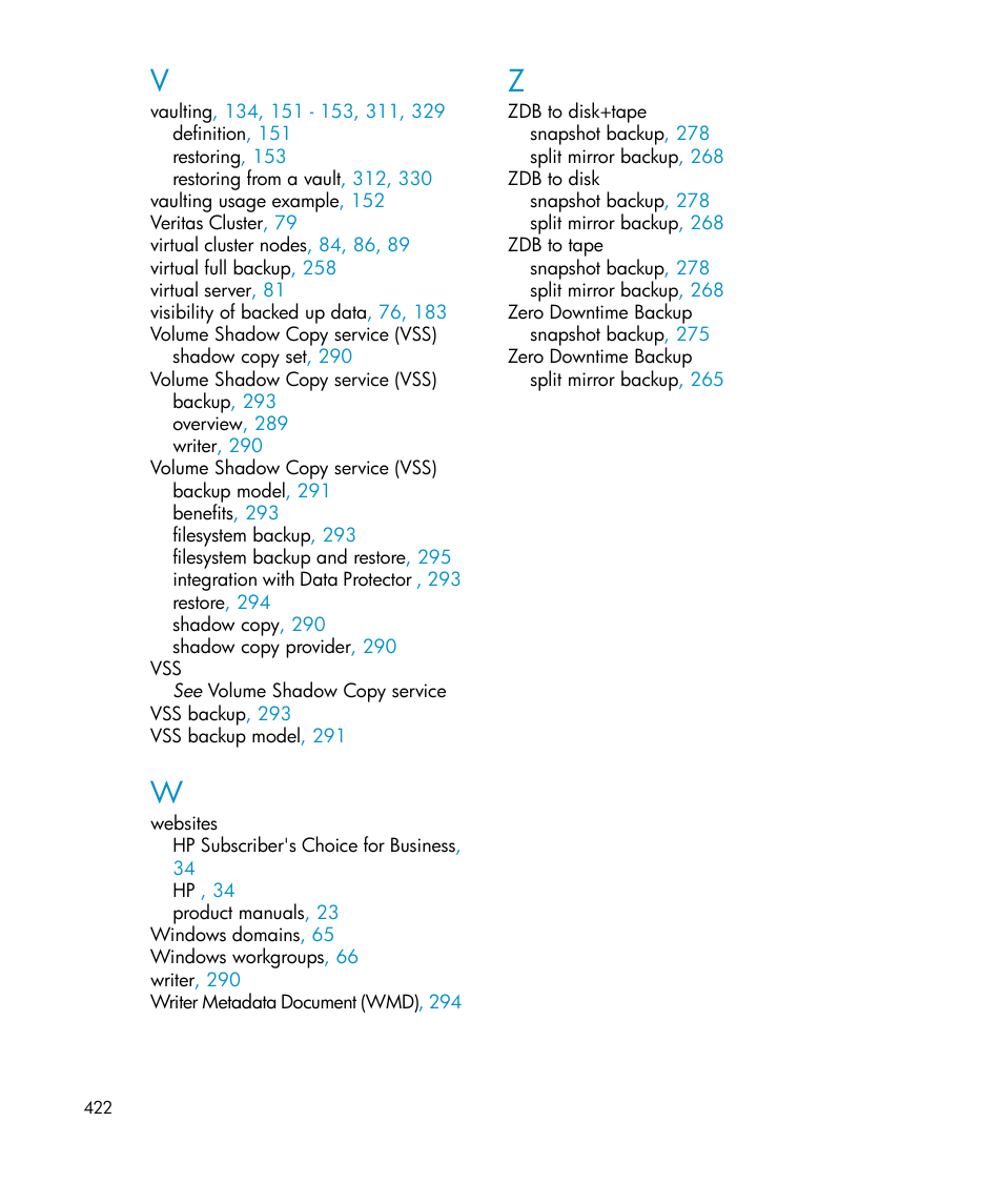 HP B6960-96035 User Manual | Page 422 / 422