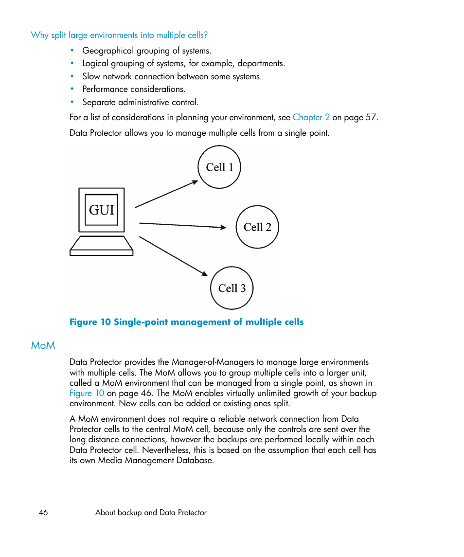 Single-point management of multiple cells | HP B6960-96035 User Manual | Page 46 / 422