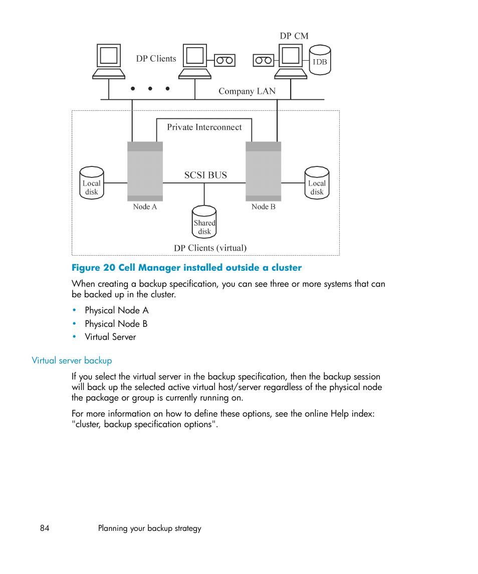 Cell manager installed outside a cluster | HP B6960-96035 User Manual | Page 84 / 422