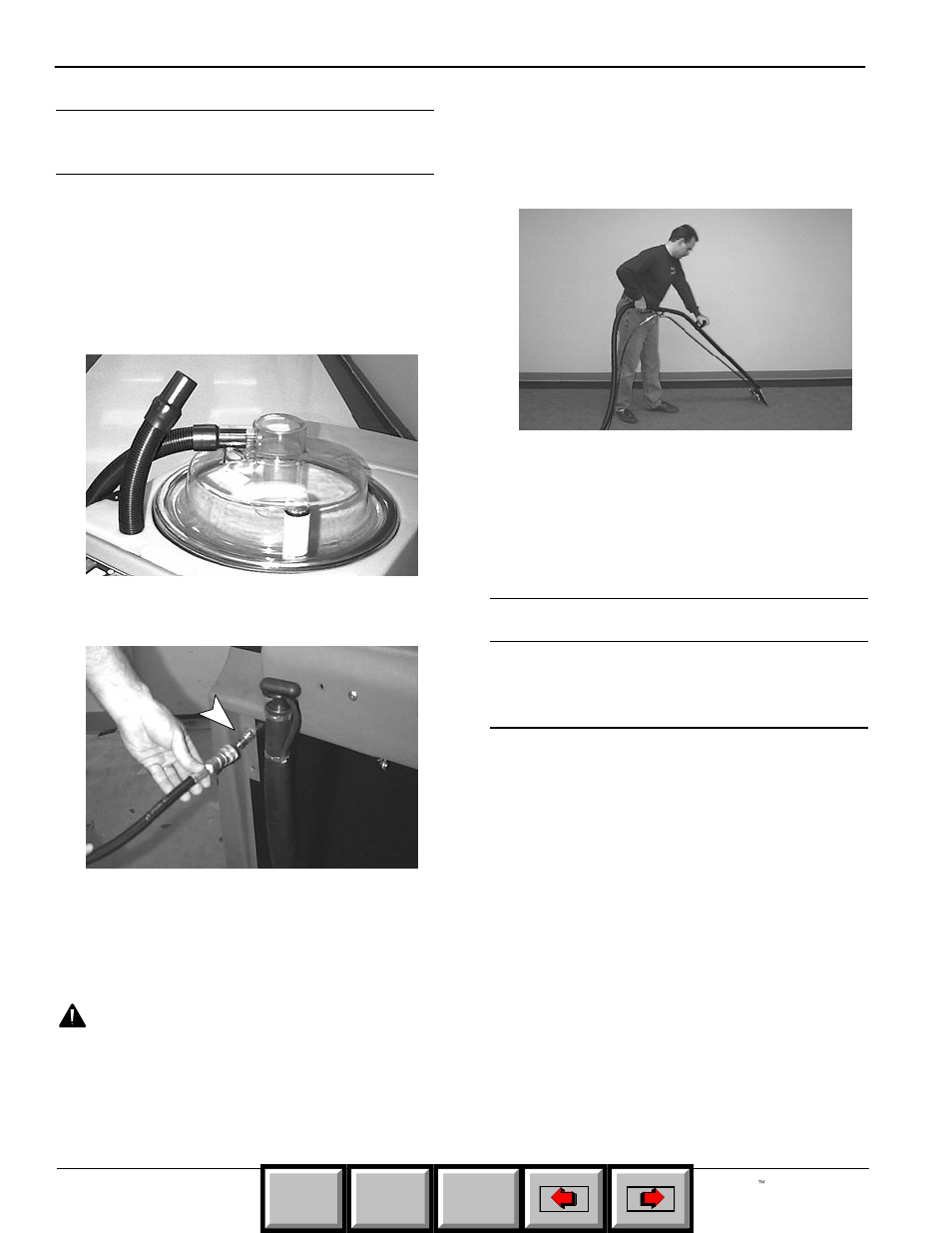 Accessory tool setup and operation (option), Draining tanks, Draining recovery tank | Operation, Home find... go to | HP Concorde 608349 User Manual | Page 10 / 37