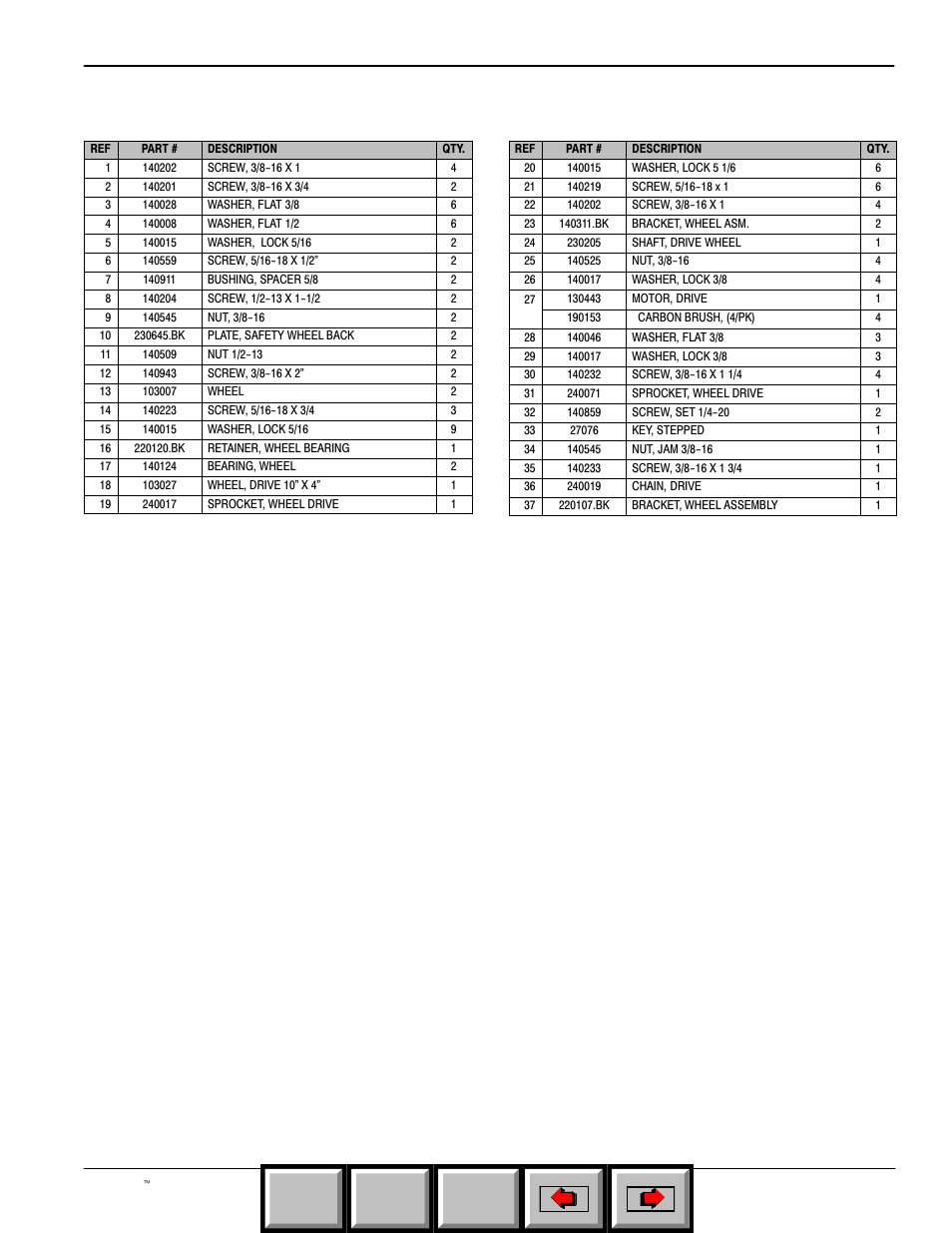 Parts list, Home find... go to, Drive group | HP Concorde 608349 User Manual | Page 27 / 37