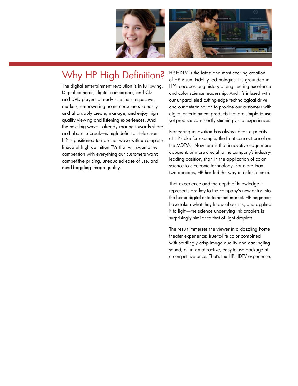 Introduction, Hp mdtv product information, Why hp high definition | HP L1735A User Manual | Page 4 / 78