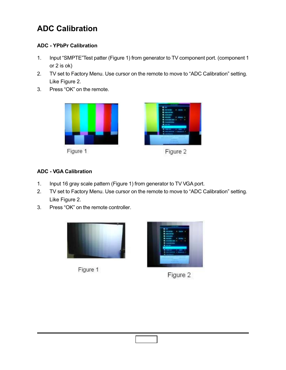 Adc calibration | HP L1735A User Manual | Page 45 / 78