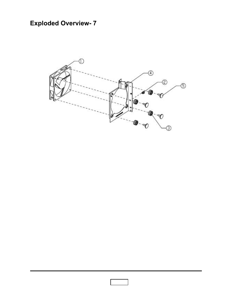 Exploded overview- 7 | HP L1735A User Manual | Page 70 / 78