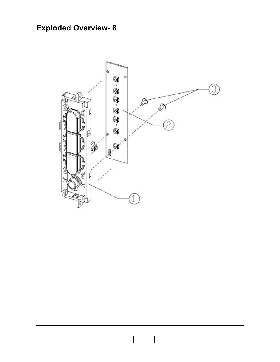 Exploded overview- 8 | HP L1735A User Manual | Page 72 / 78