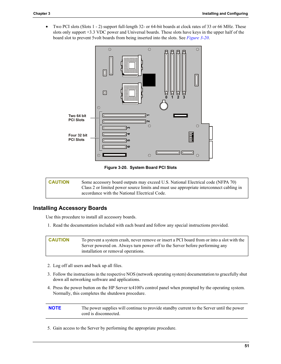Installing accessory boards | HP TC4100 User Manual | Page 53 / 130