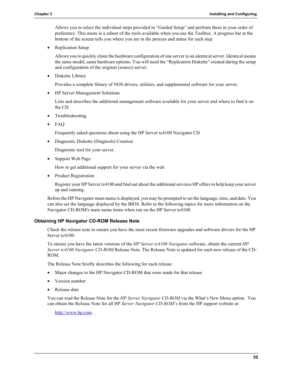 HP TC4100 User Manual | Page 57 / 130