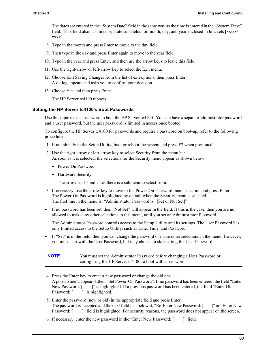 HP TC4100 User Manual | Page 65 / 130