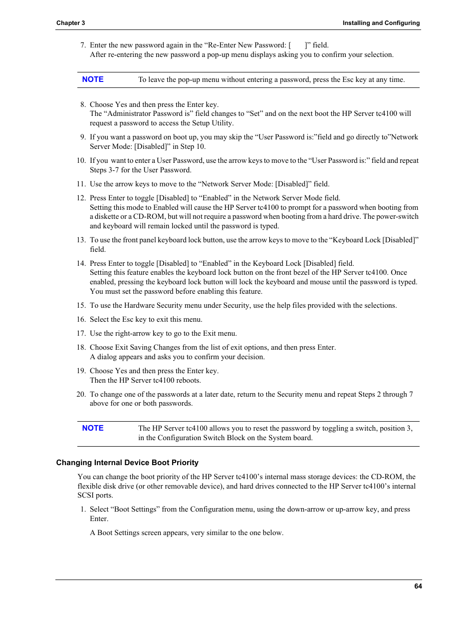 HP TC4100 User Manual | Page 66 / 130