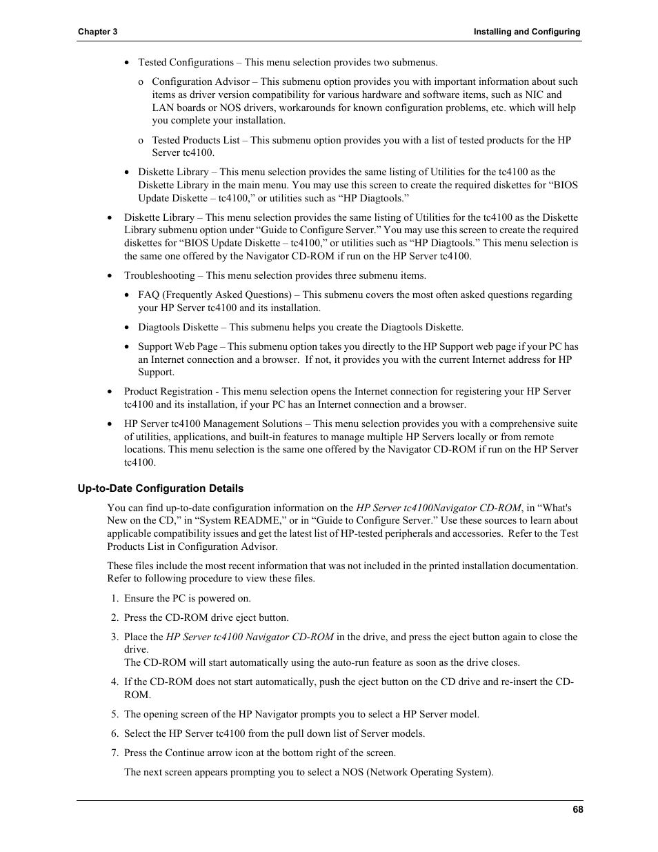 HP TC4100 User Manual | Page 70 / 130