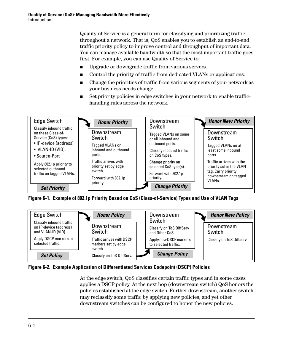 Edge switch, Downstream switch, Downstream | Switch, Downstream edge switch switch | HP 2610-PWR User Manual | Page 194 / 364