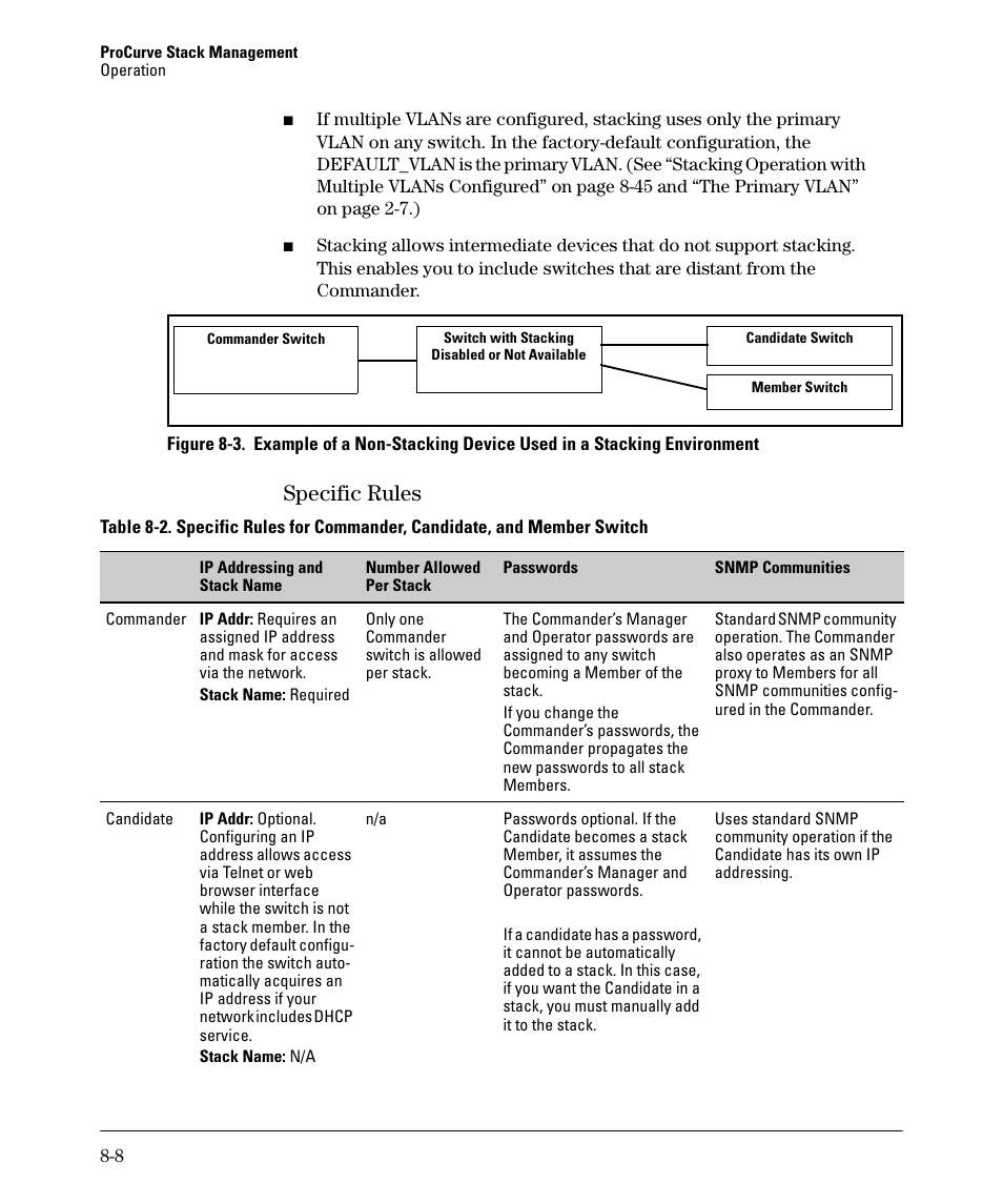 Specific rules, Specific rules -8, Specific rules -9 | HP 2610-PWR User Manual | Page 314 / 364