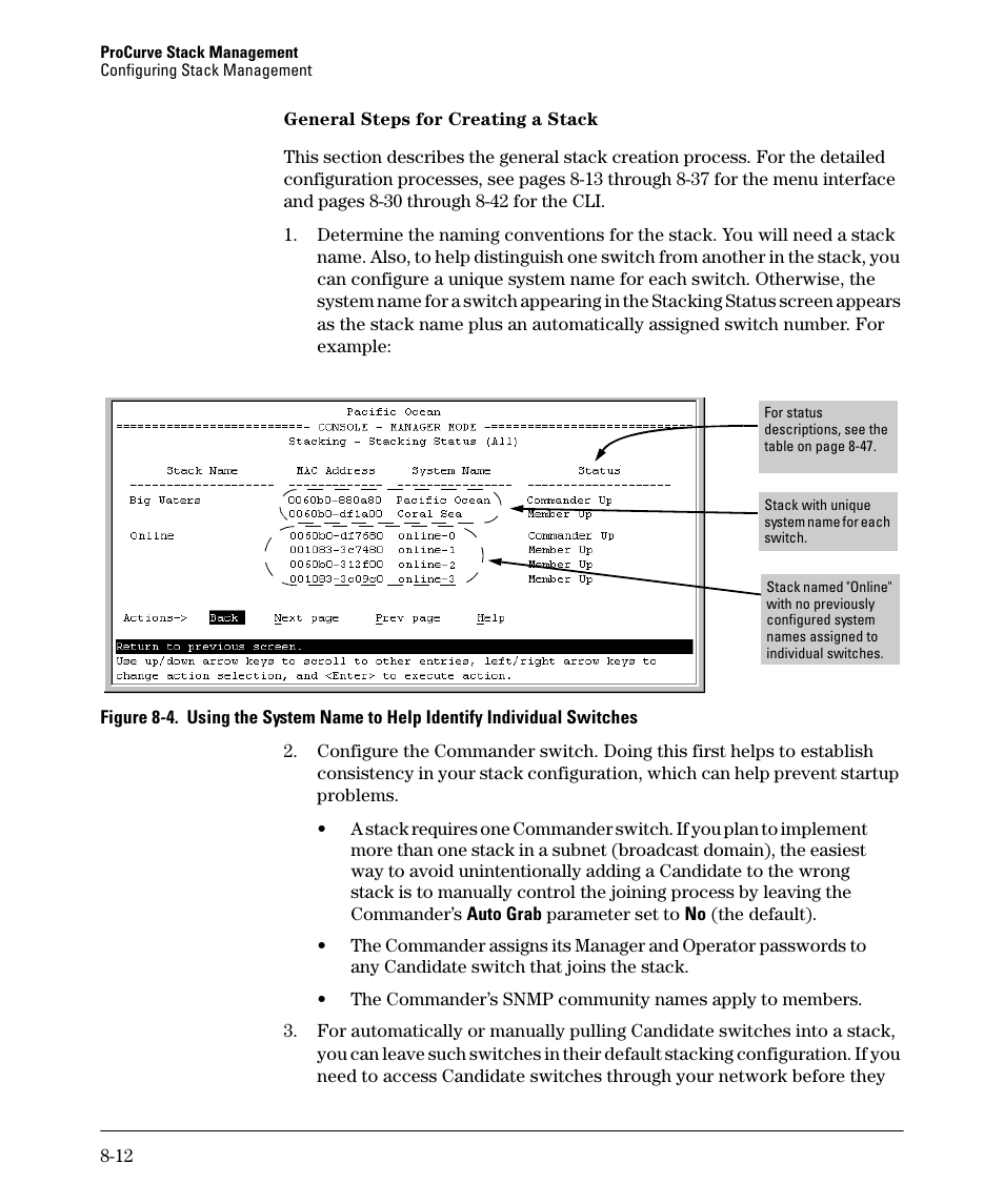 General steps for creating a stack, General steps for creating a stack -12 | HP 2610-PWR User Manual | Page 318 / 364