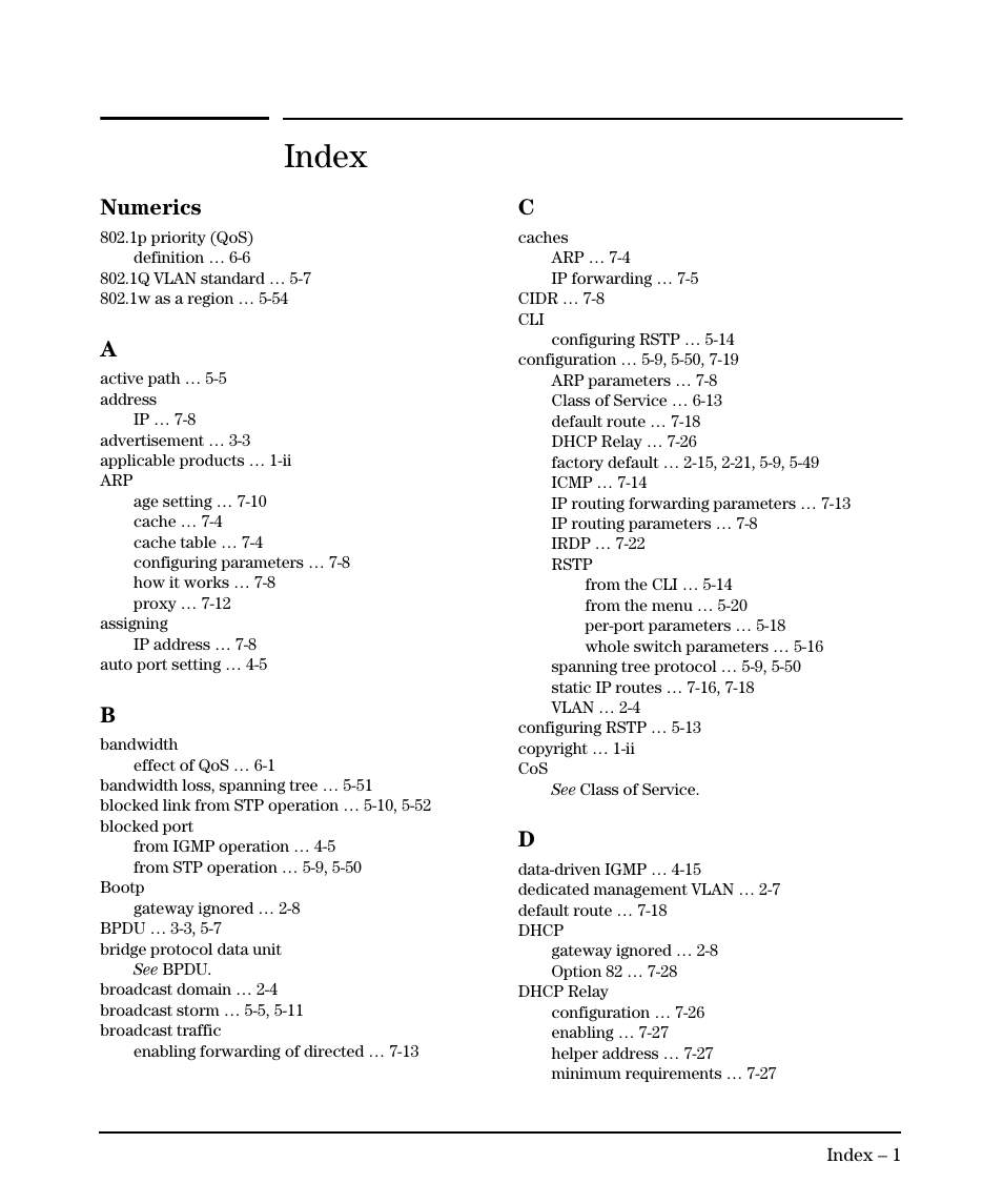 Numerics, Index | HP 2610-PWR User Manual | Page 355 / 364