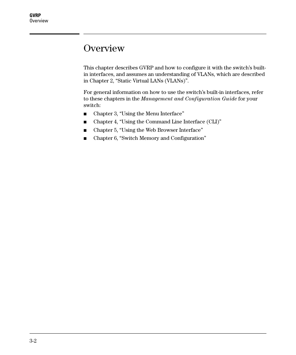 Overview, Overview -2 | HP 2610-PWR User Manual | Page 68 / 364