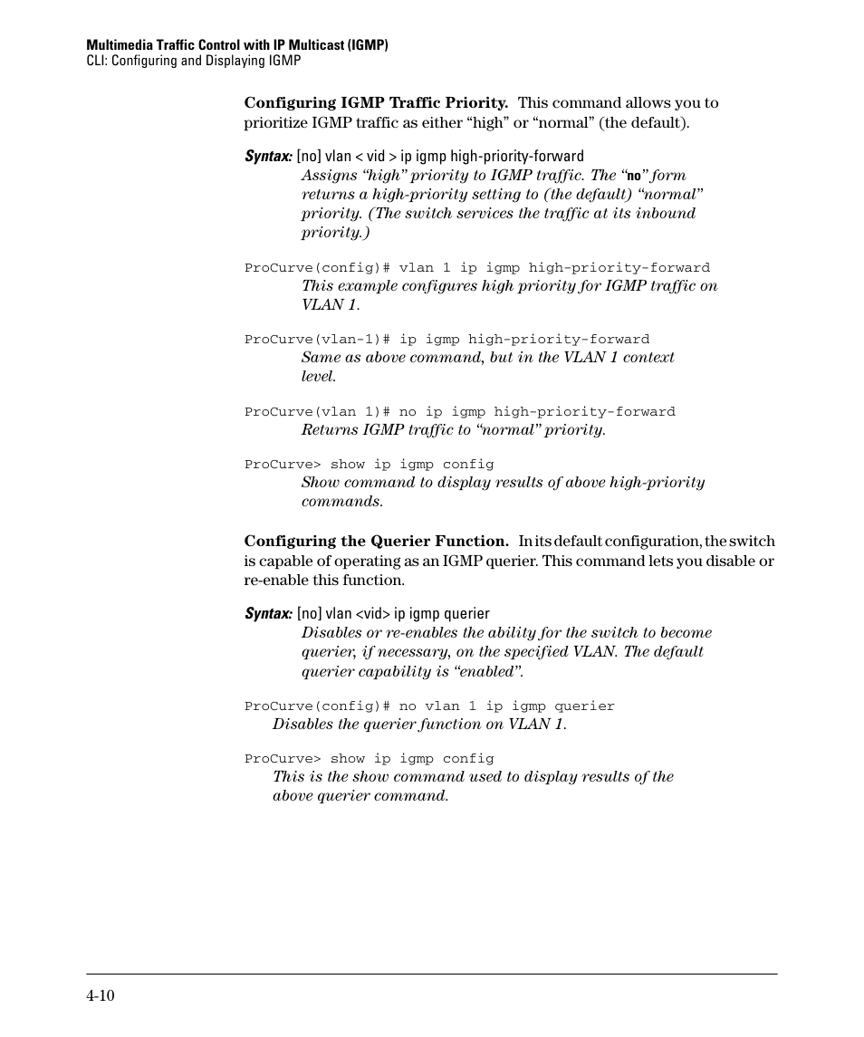 Enabled | HP 2610-PWR User Manual | Page 94 / 364