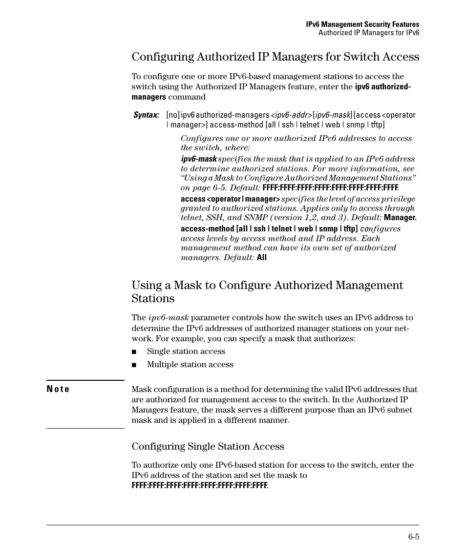 Configuring single station access, Configuring single station access -5, Global | HP 6200YL User Manual | Page 139 / 314