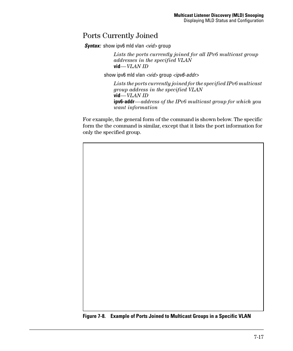 Ports currently joined, Ports currently joined -17 | HP 6200YL User Manual | Page 171 / 314