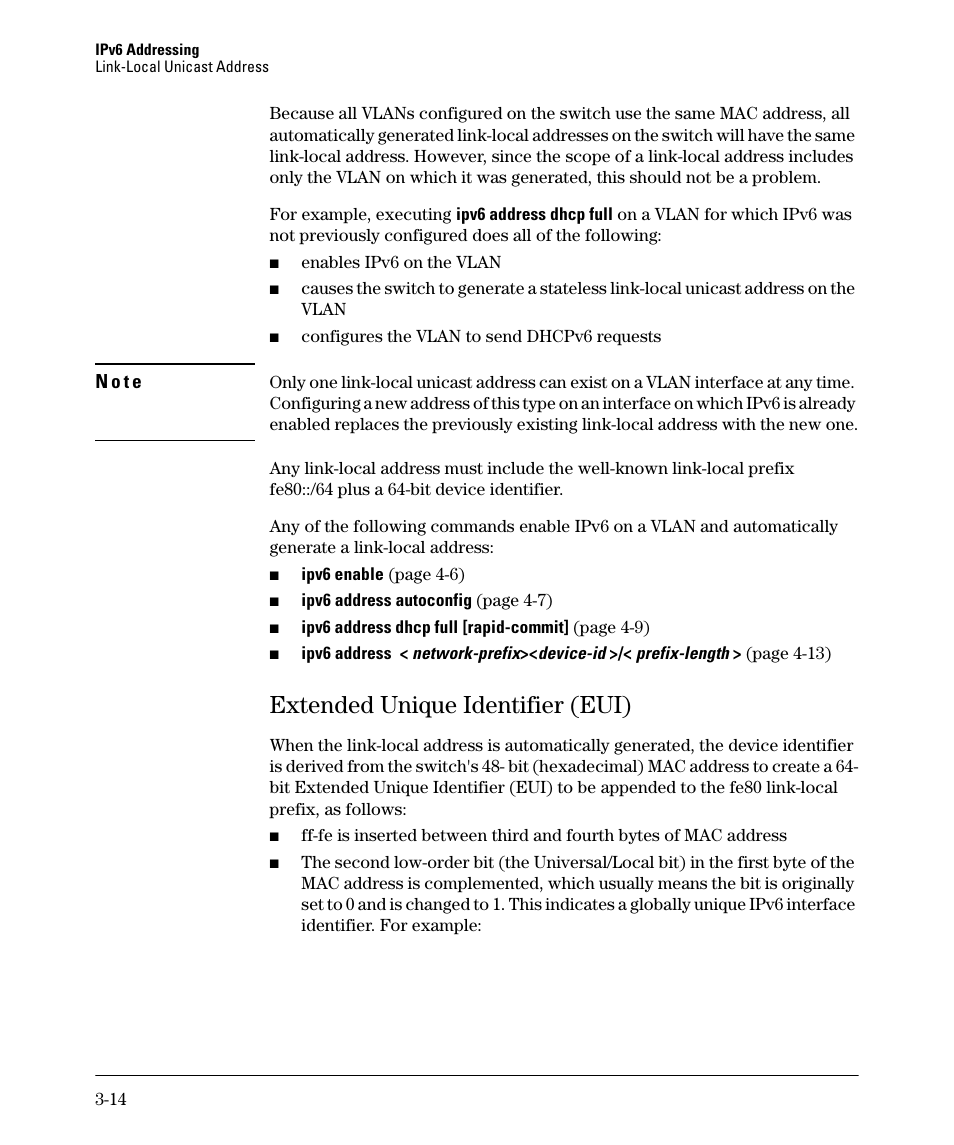 Extended unique identifier (eui), Extended unique identifier (eui) -14 | HP 6200YL User Manual | Page 58 / 314