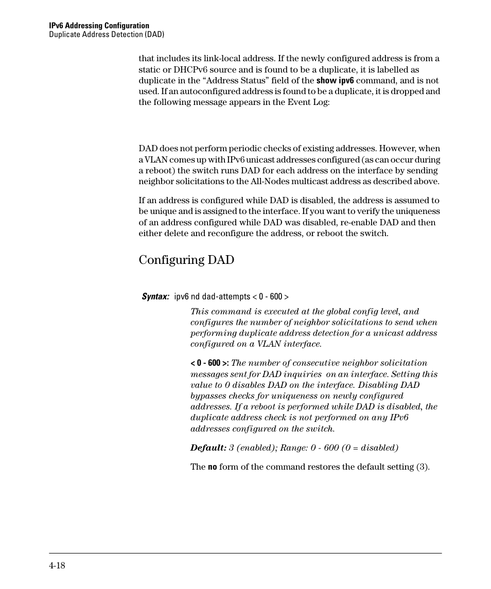 Configuring dad, Configuring dad -18 | HP 6200YL User Manual | Page 88 / 314