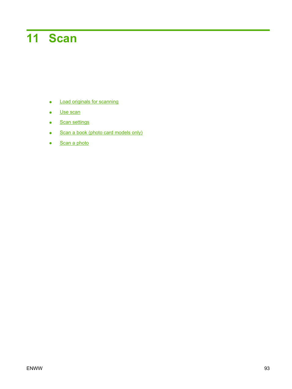 Scan, 11 scan | HP CM1312 MFP Series User Manual | Page 105 / 276