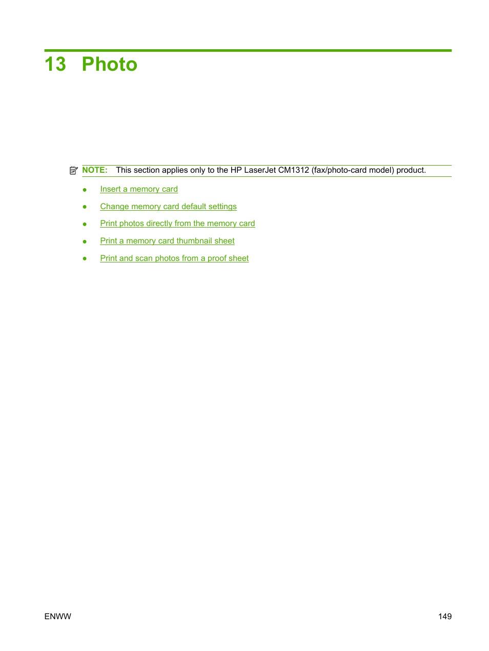 Photo, 13 photo | HP CM1312 MFP Series User Manual | Page 161 / 276
