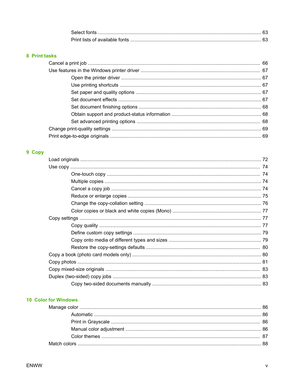 HP CM1312 MFP Series User Manual | Page 7 / 276