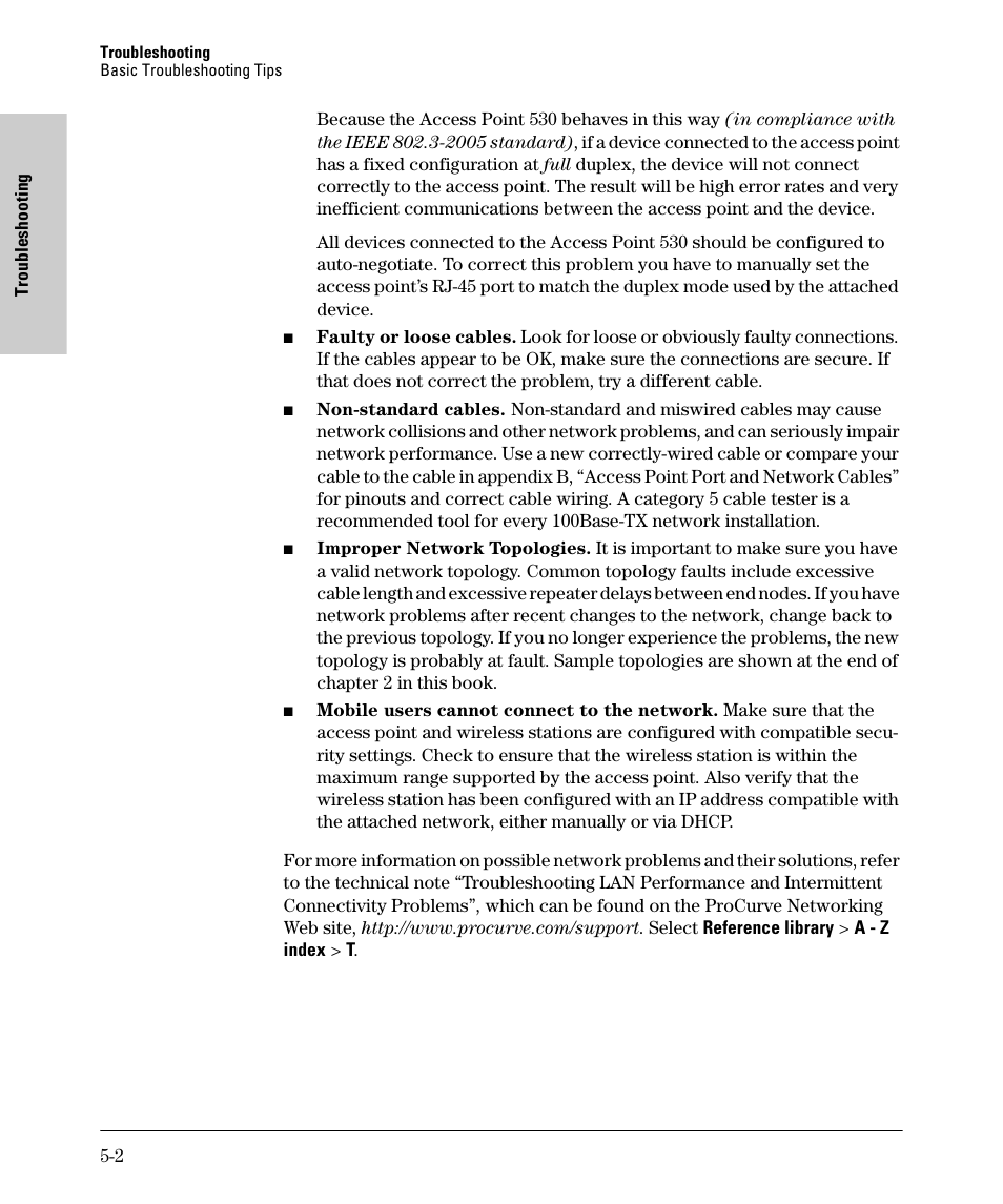 HP PROCURVE 530 User Manual | Page 64 / 114