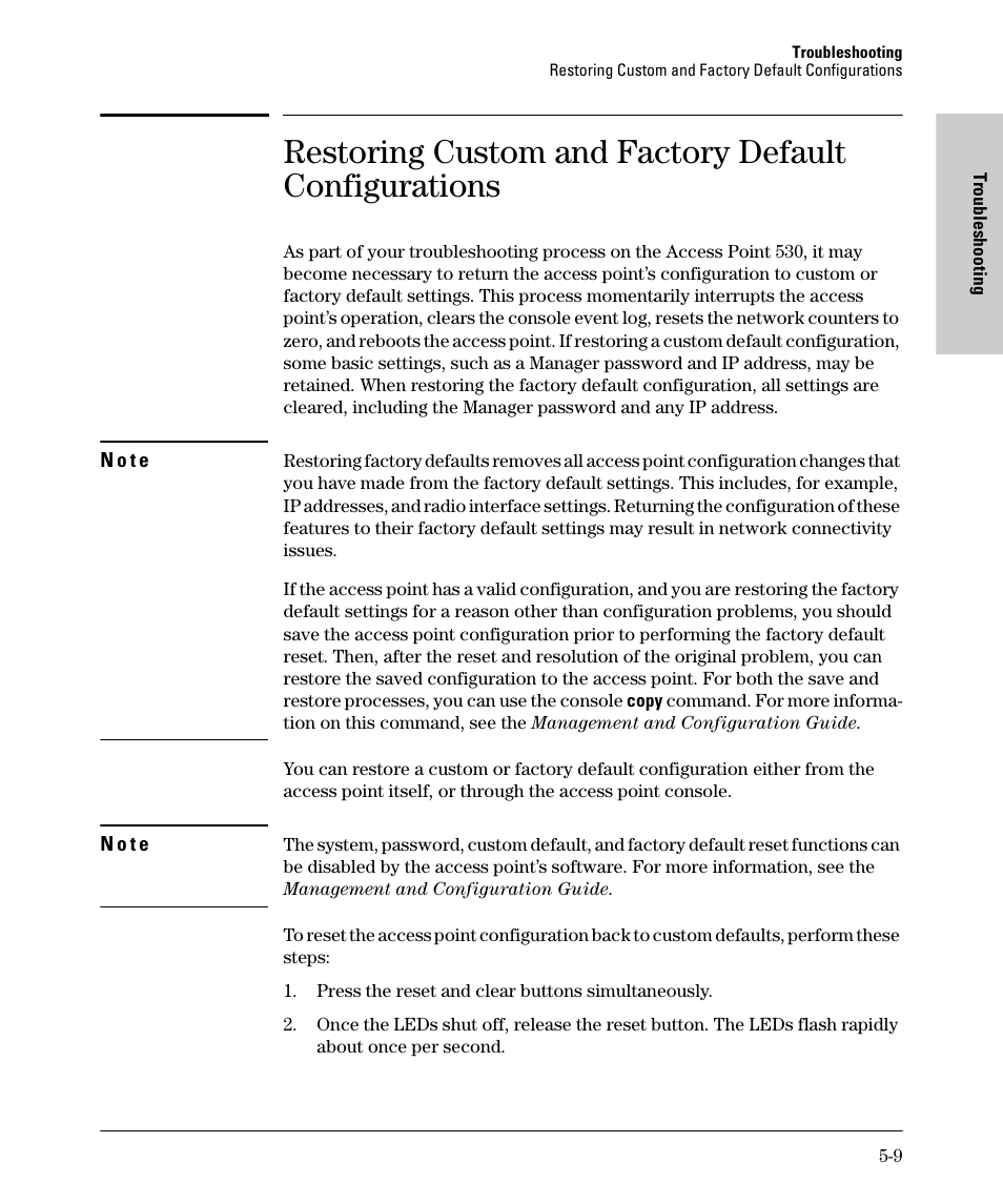 HP PROCURVE 530 User Manual | Page 71 / 114