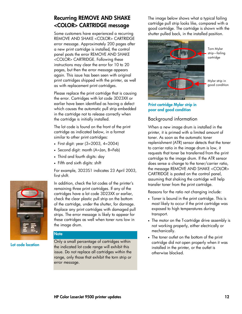 Background information | HP Volume 23 User Manual | Page 12 / 16