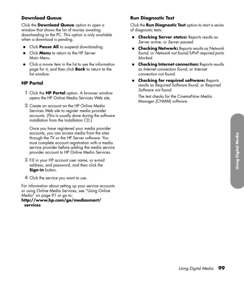 HP 1080p User Manual | Page 112 / 426