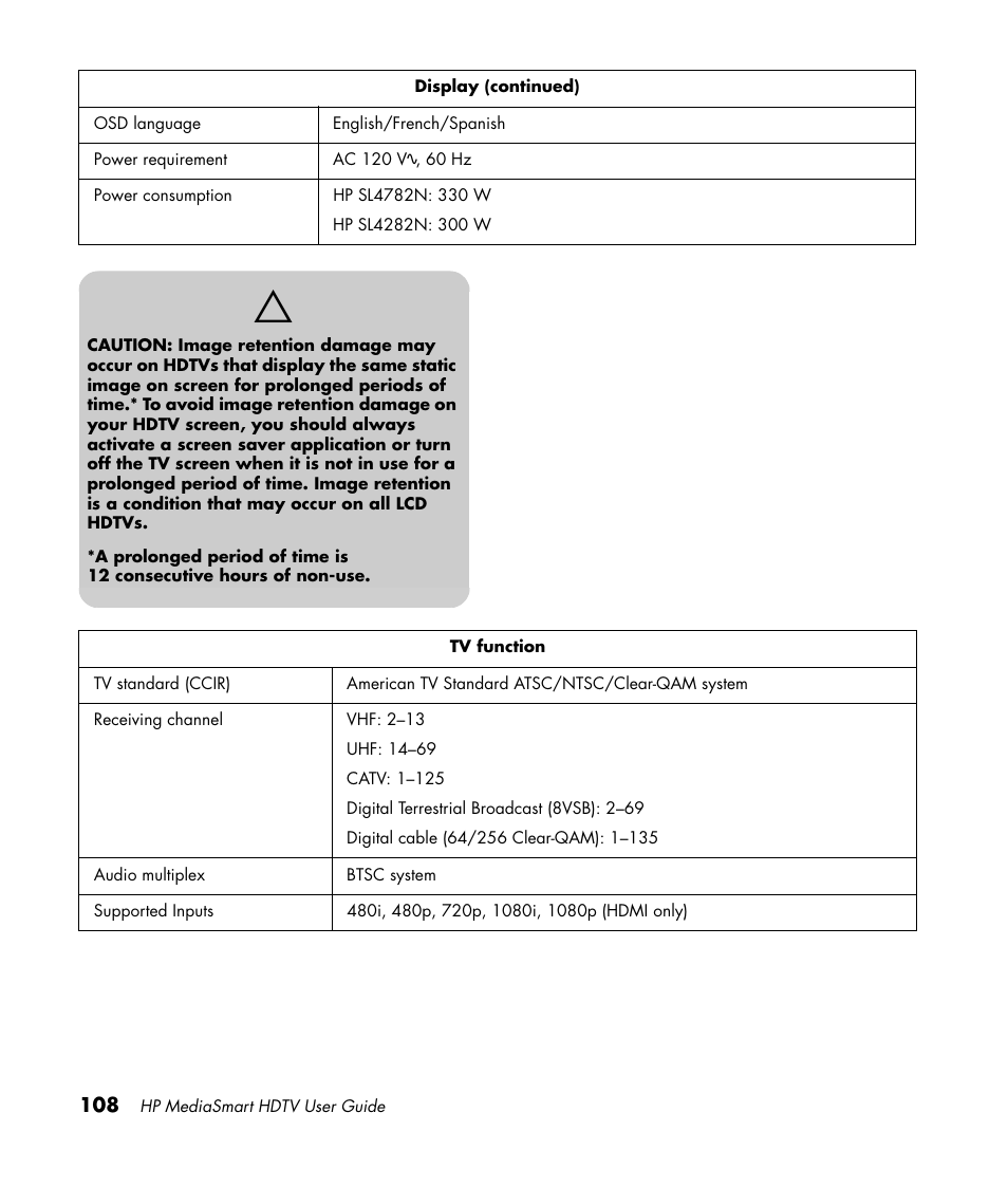 HP 1080p User Manual | Page 121 / 426