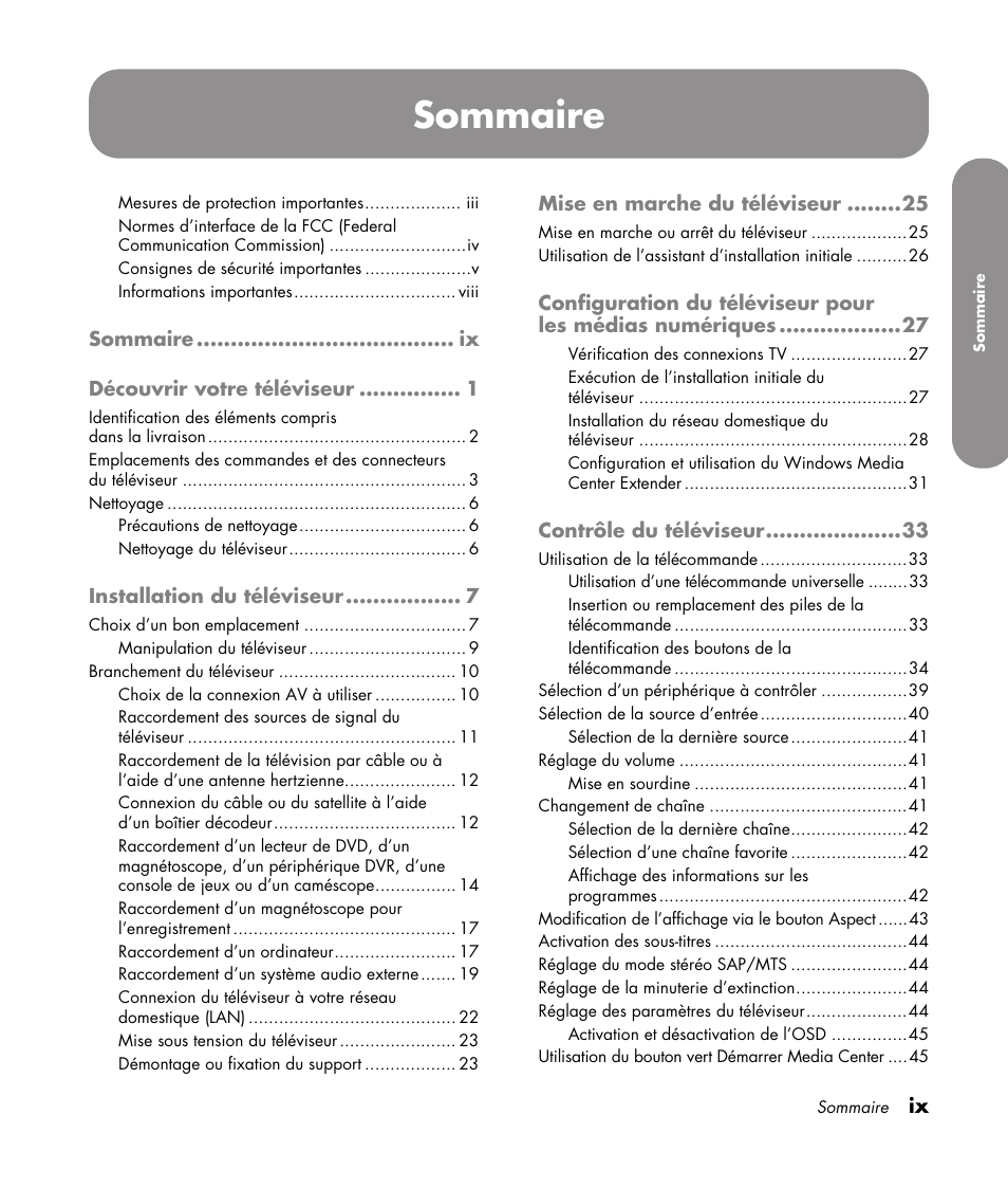 Sommaire | HP 1080p User Manual | Page 146 / 426