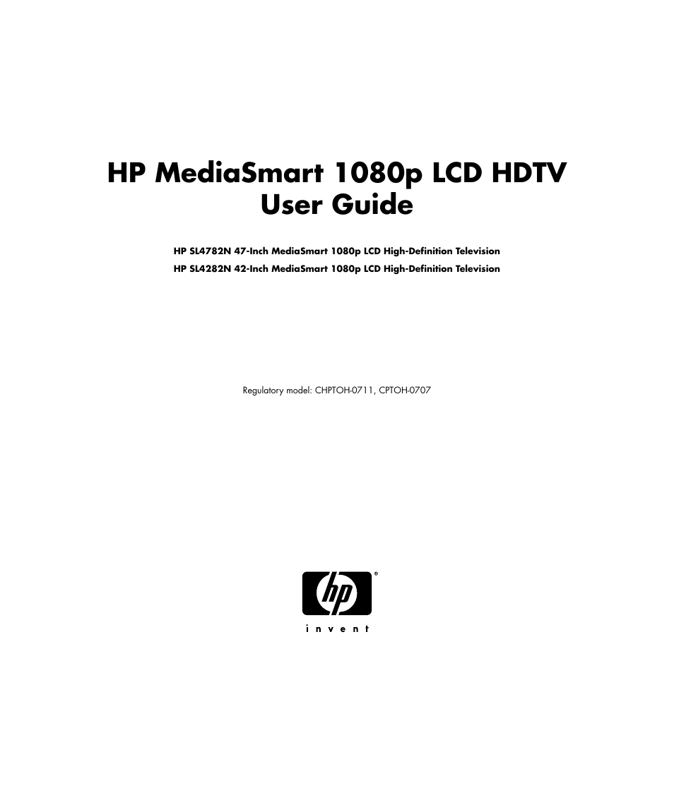 Hp mediasmart 1080p lcd hdtv user guide | HP 1080p User Manual | Page 2 / 426