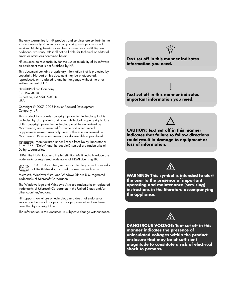 HP 1080p User Manual | Page 3 / 426
