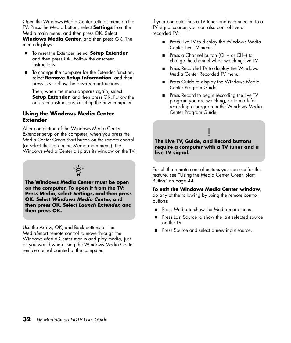 HP 1080p User Manual | Page 45 / 426
