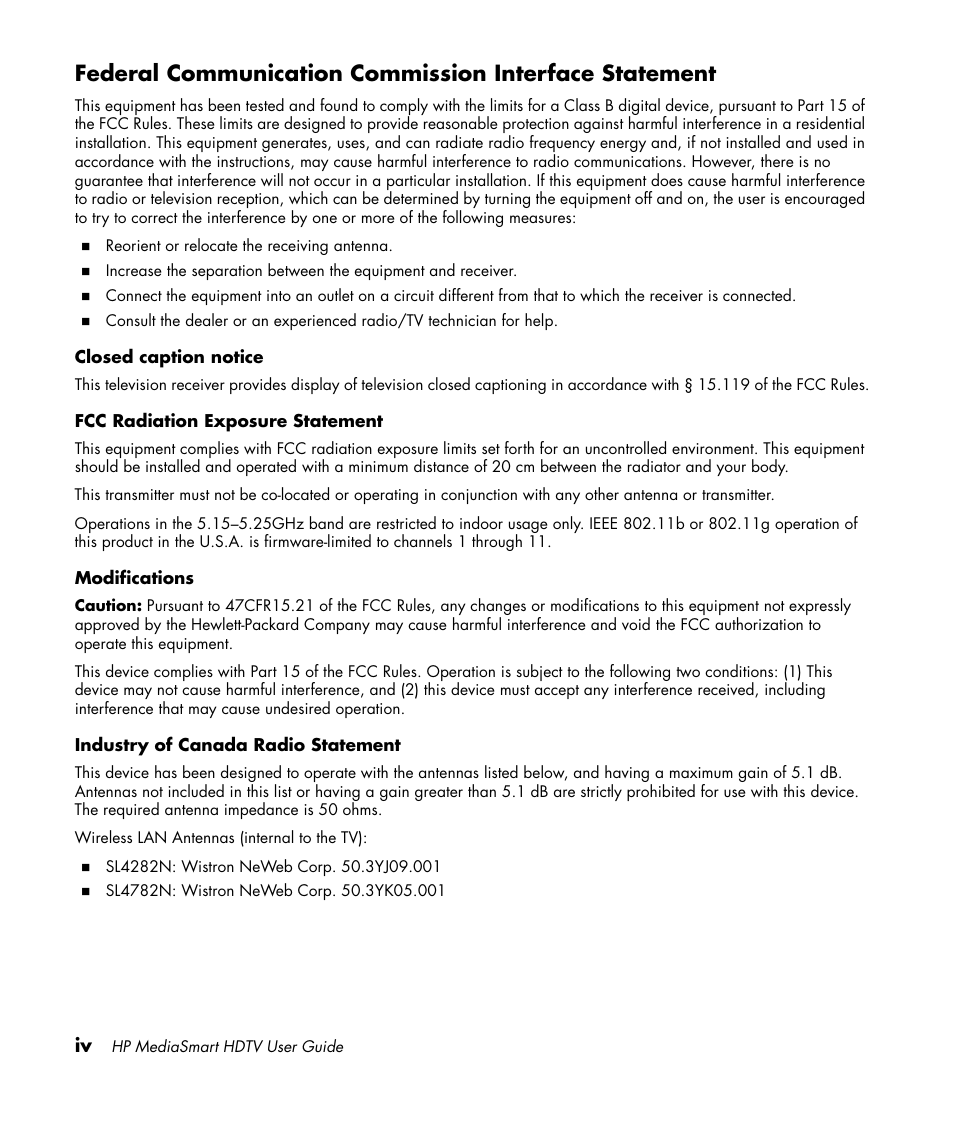 HP 1080p User Manual | Page 5 / 426