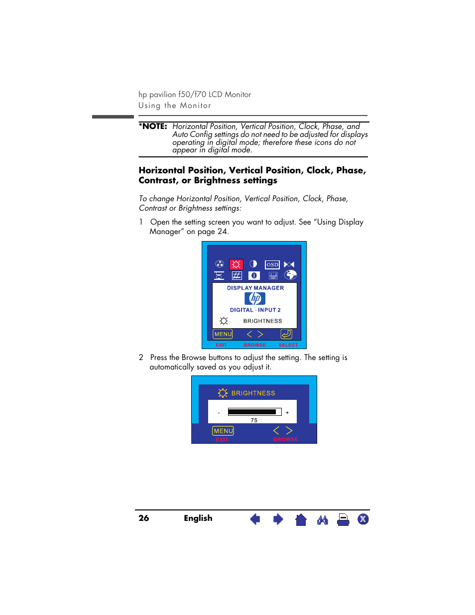 HP f50 User Manual | Page 26 / 50