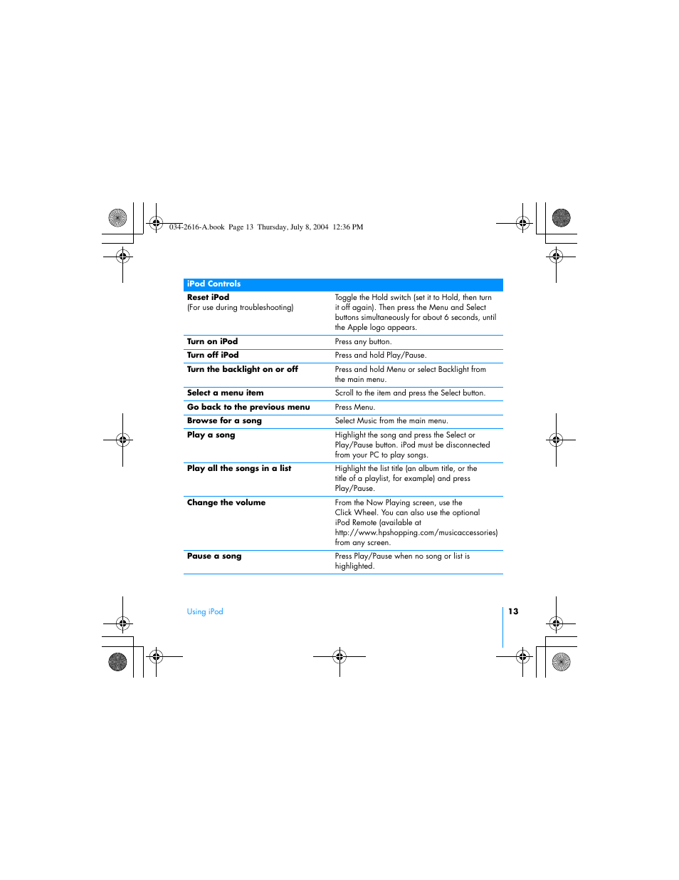 HP iPod User Manual | Page 17 / 72