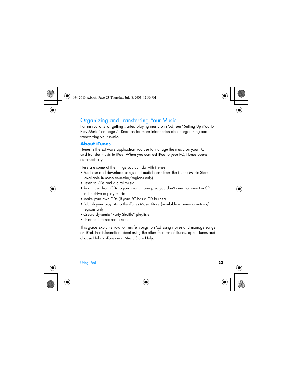Organizing and transferring your music | HP iPod User Manual | Page 27 / 72