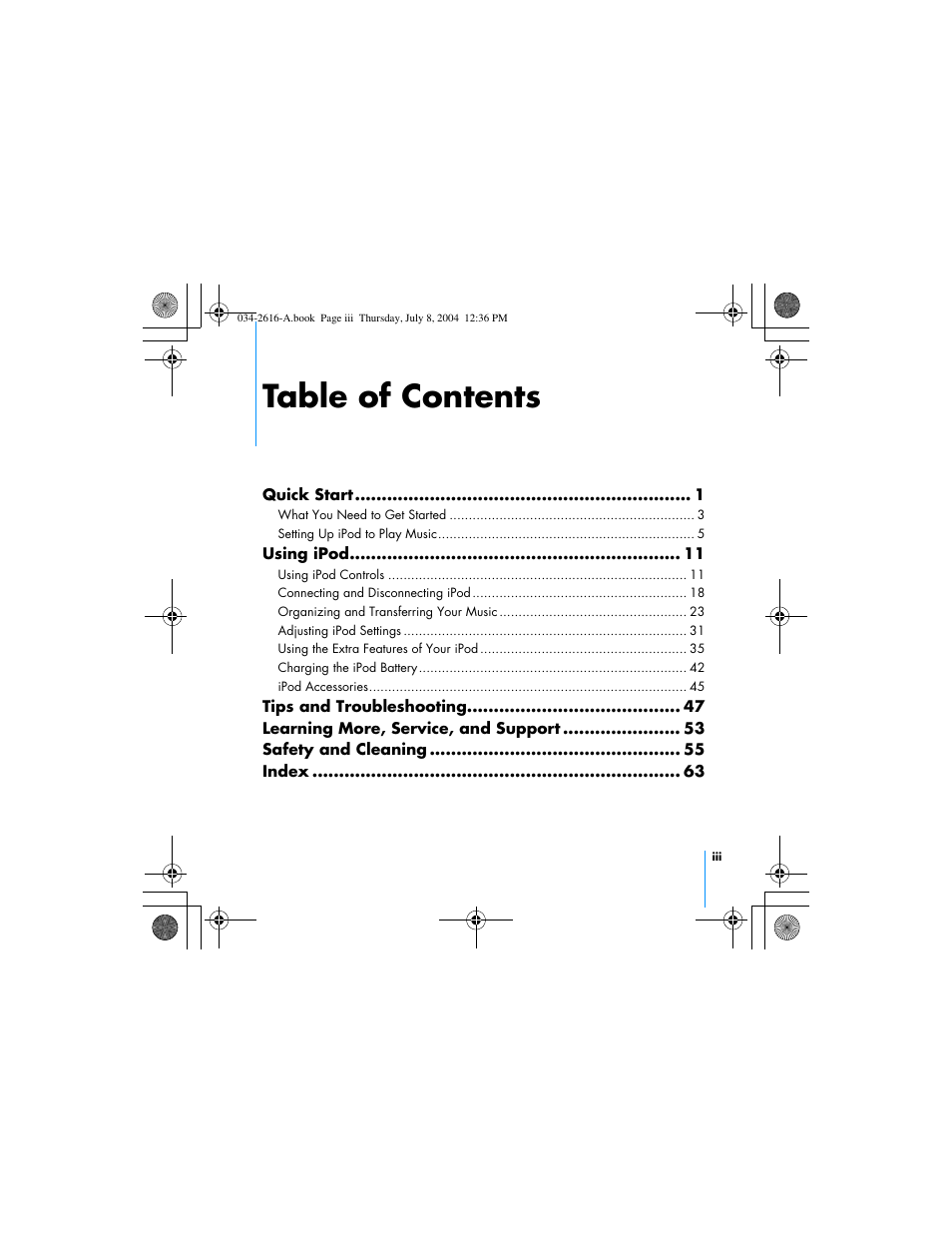 HP iPod User Manual | Page 3 / 72
