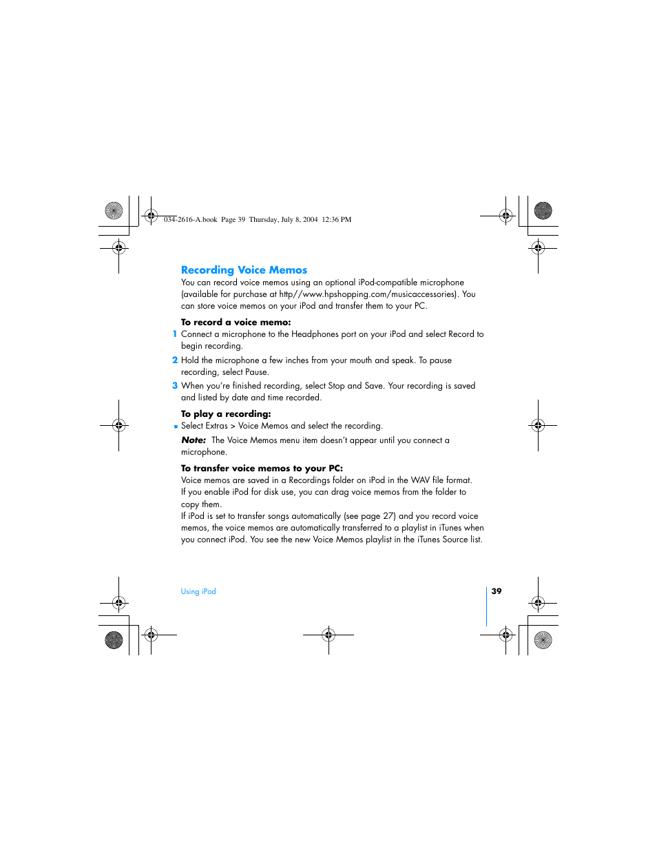 HP iPod User Manual | Page 43 / 72