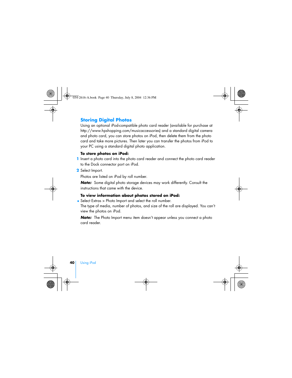 HP iPod User Manual | Page 44 / 72
