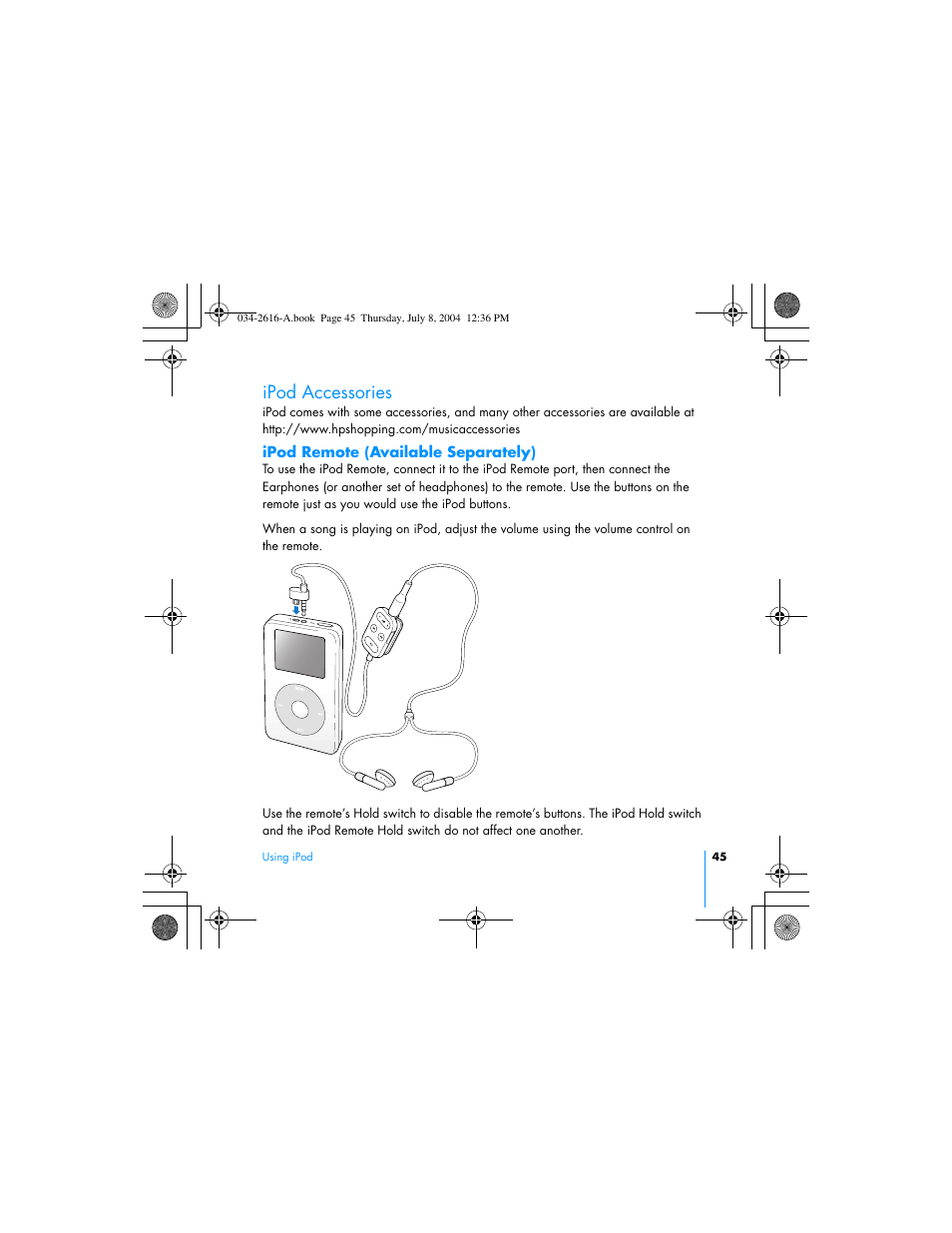Ipod accessories | HP iPod User Manual | Page 49 / 72