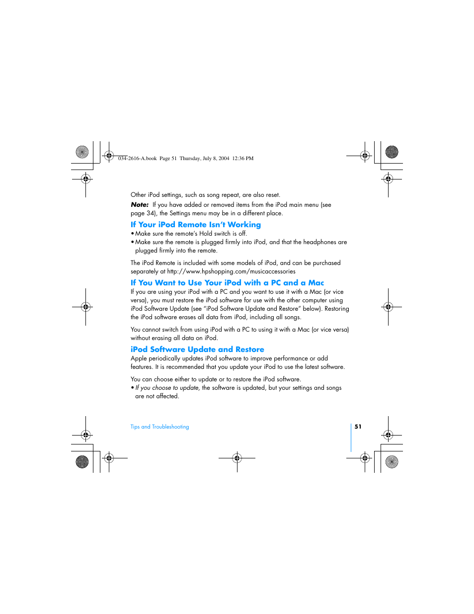 HP iPod User Manual | Page 55 / 72