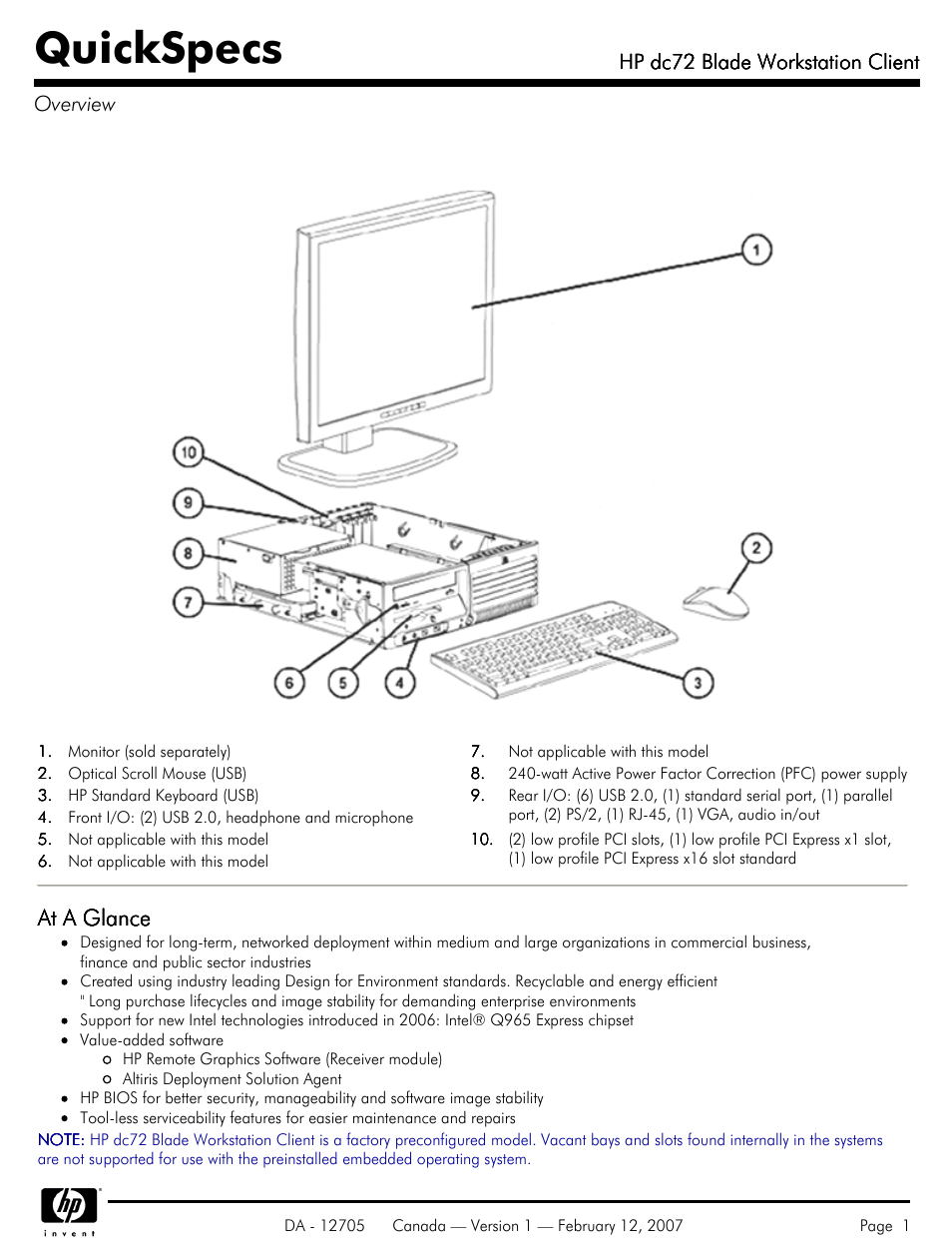 HP dc72 User Manual | 23 pages