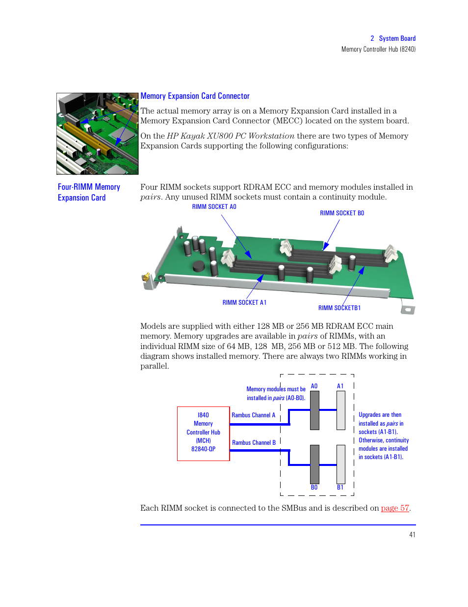 Memory expansion card connector | HP XU800 User Manual | Page 41 / 140